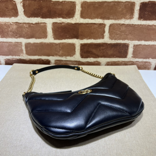 G*u*i gg marmont half-moon-shaped small bag