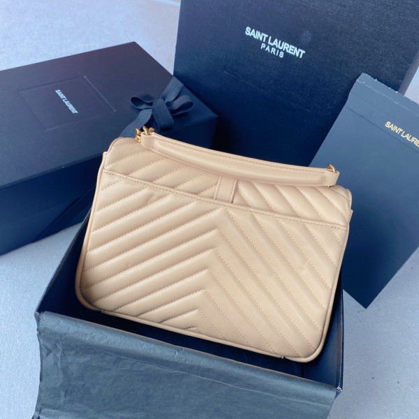 Y*L medium leather shoulder bag-24*17*6.5cm