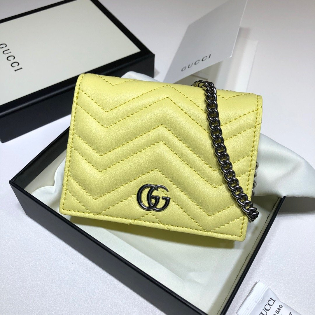 G*u*i gg marmont chain wallet
