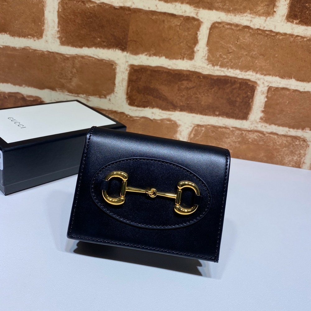 G*u*i horsebit 1955 card case wallet